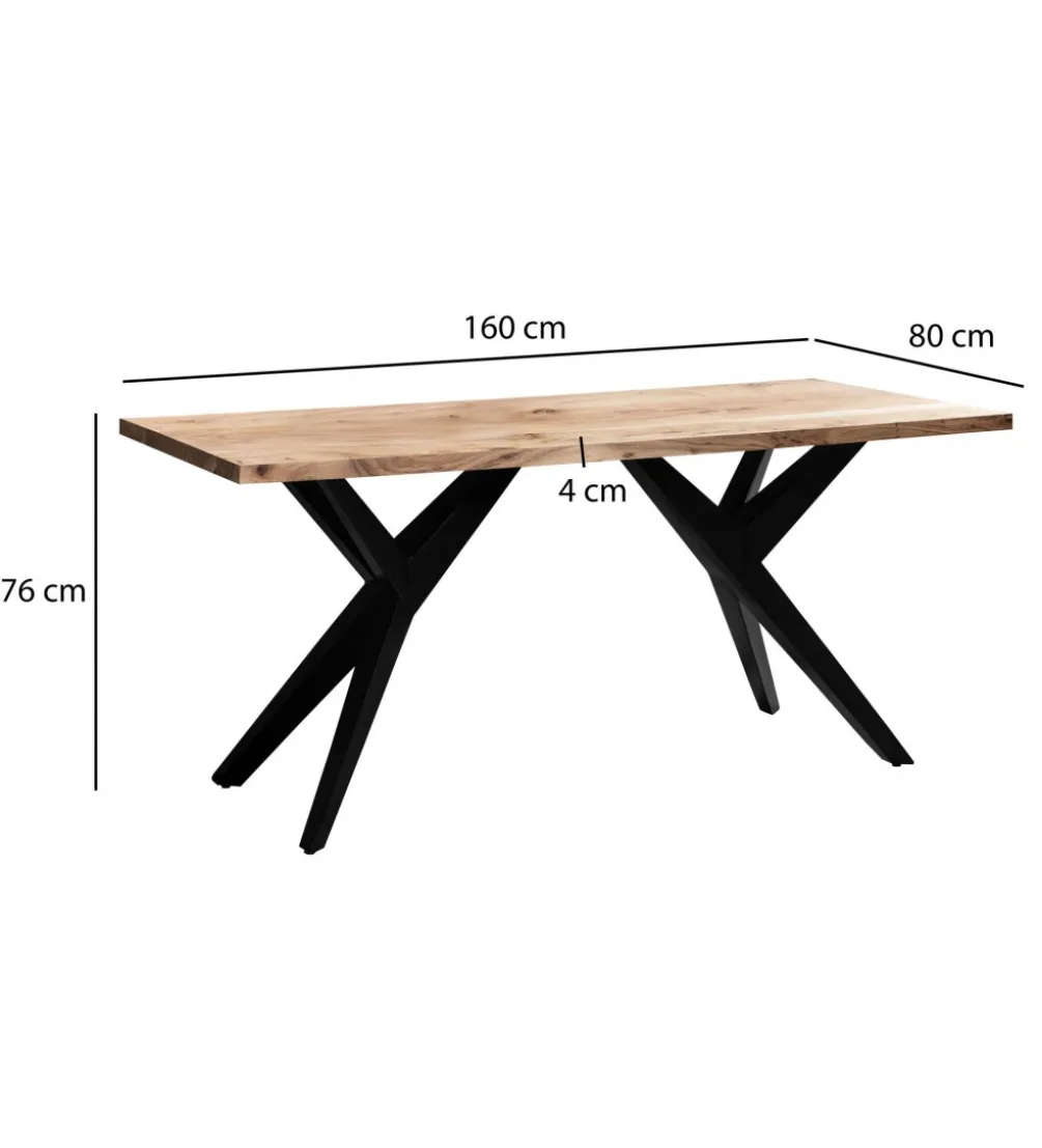Biurko WOHNLING 160 cm drewno akacja