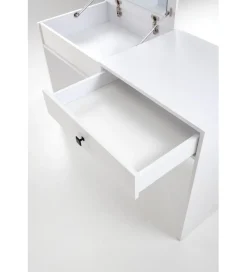 Biurko z toaletka MEGAN 120 cm biały mat