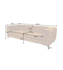 dokonczyc Sofa POKIN 146 cm Beżowy