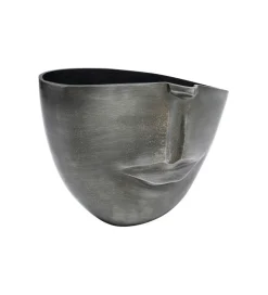 Doniczka Half face 31 cm antracytowy