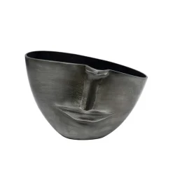Doniczka Half face 31 cm antracytowy
