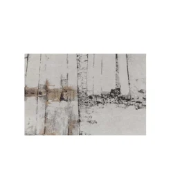 Dywan Abstract 240 cm x 170 cm szaro -żółty