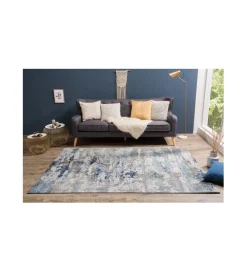 Dywan Abstract 240 cm x 160 cm niebieski