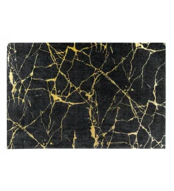 Dywan MARBLE 160 x 240 cm czarno złoty