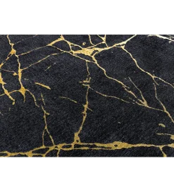 Dywan MARBLE 160 x 240 cm czarno złoty