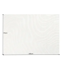 Dywan WAVE 170 x 240 cm kremowy beżowy
