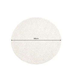 Dywan WOOL 150cm okrągły beżowy