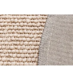 Dywan WOOL 150cm okrągły beżowy