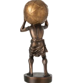 Figurka BALL HOLDING 42 cm ciemno brązowa złota