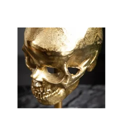 Figurka dekoracyjna Skull złota