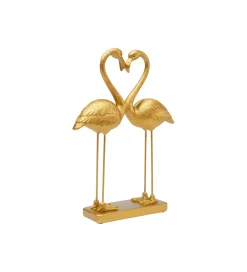 Figurka Flamingo Love 29 cm złota