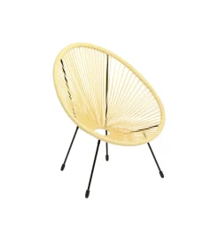 Fotel ACAPULCO 85 cm jasnożółty