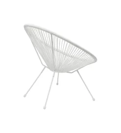 Fotel ACAPULCO 85 cm mono biały
