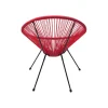 Fotel ACAPULCO 85 cm wiśniowy