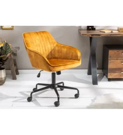 Fotel Biurowy Dutch Comfort ciemna musztarda
