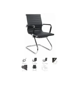 Fotel biurowy PRESTIGE SKID czarny