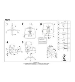 Fotel biurowy RELAX beżowy