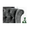 Fotel BRIGIDA Chesterfield szary
