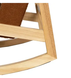 Fotel bujany AKKO 72 cm drewno kauczuk