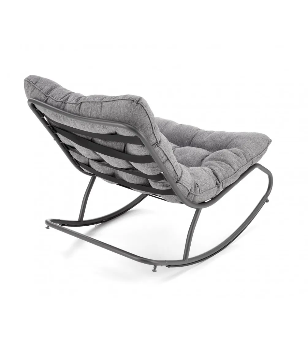 Fotel bujany GATTO szary