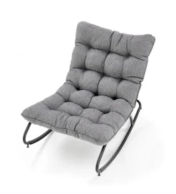 Fotel bujany GATTO szary