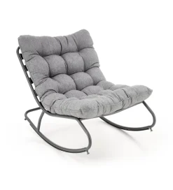 Fotel bujany GATTO szary