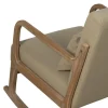 Fotel bujany GLIDIER 80 cm naturalny beżowy