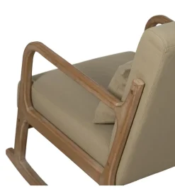 Fotel bujany GLIDIER 80 cm naturalny beżowy