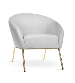 Fotel CHERRY 66 cm złoty kolor nóg