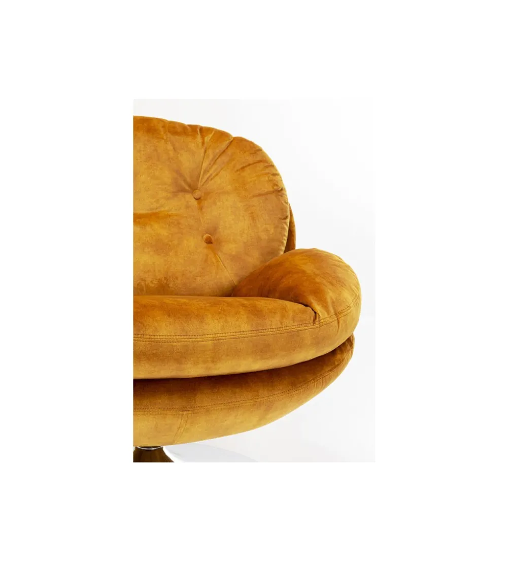Fotel COSY 86 cm bursztynowy