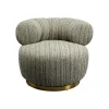 Fotel COUTURE STRIPES 70 cm niebieski