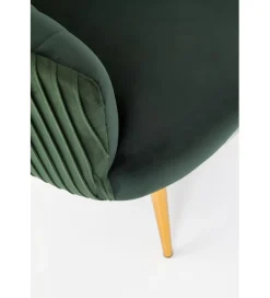 Fotel CROWN ciemnozielony