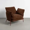 Fotel GAMASTO 79 cm brązowy