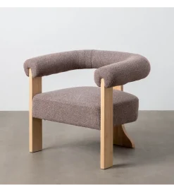 Fotel GROGO 72 cm szaroróżowy