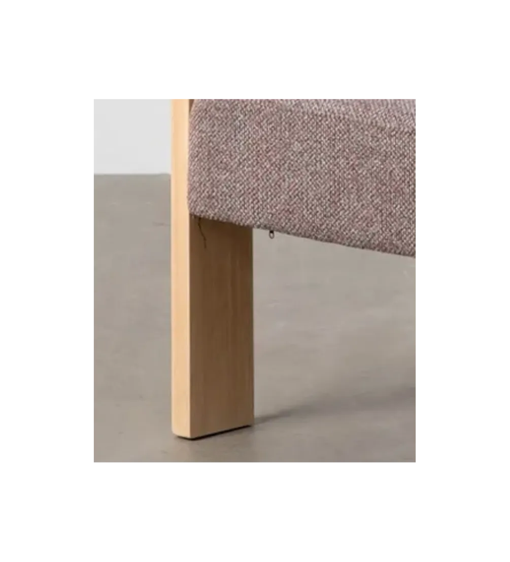 Fotel GROGO 72 cm szaroróżowy