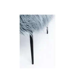 Fotel Hairy niebieski