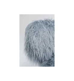 Fotel Hairy niebieski