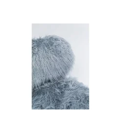 Fotel Hairy niebieski