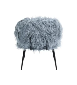 Fotel Hairy niebieski