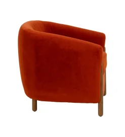 Fotel HERMANEZ 81 cm czerwony