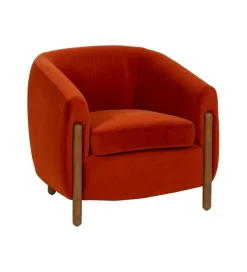 Fotel HERMANEZ 81 cm czerwony