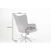 Fotel Lounger 110 Cm- 110 Cm Szary Aksamit