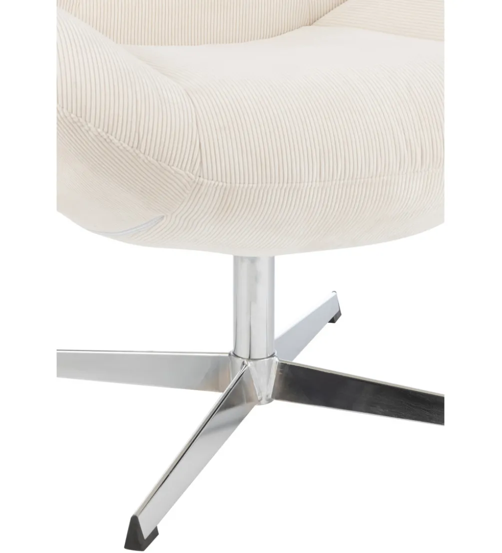 Fotel LOUNGERI 79 cm kremowe
