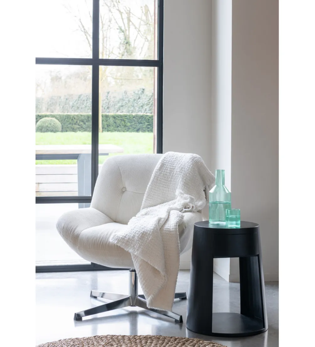 Fotel LOUNGERI 79 cm kremowe