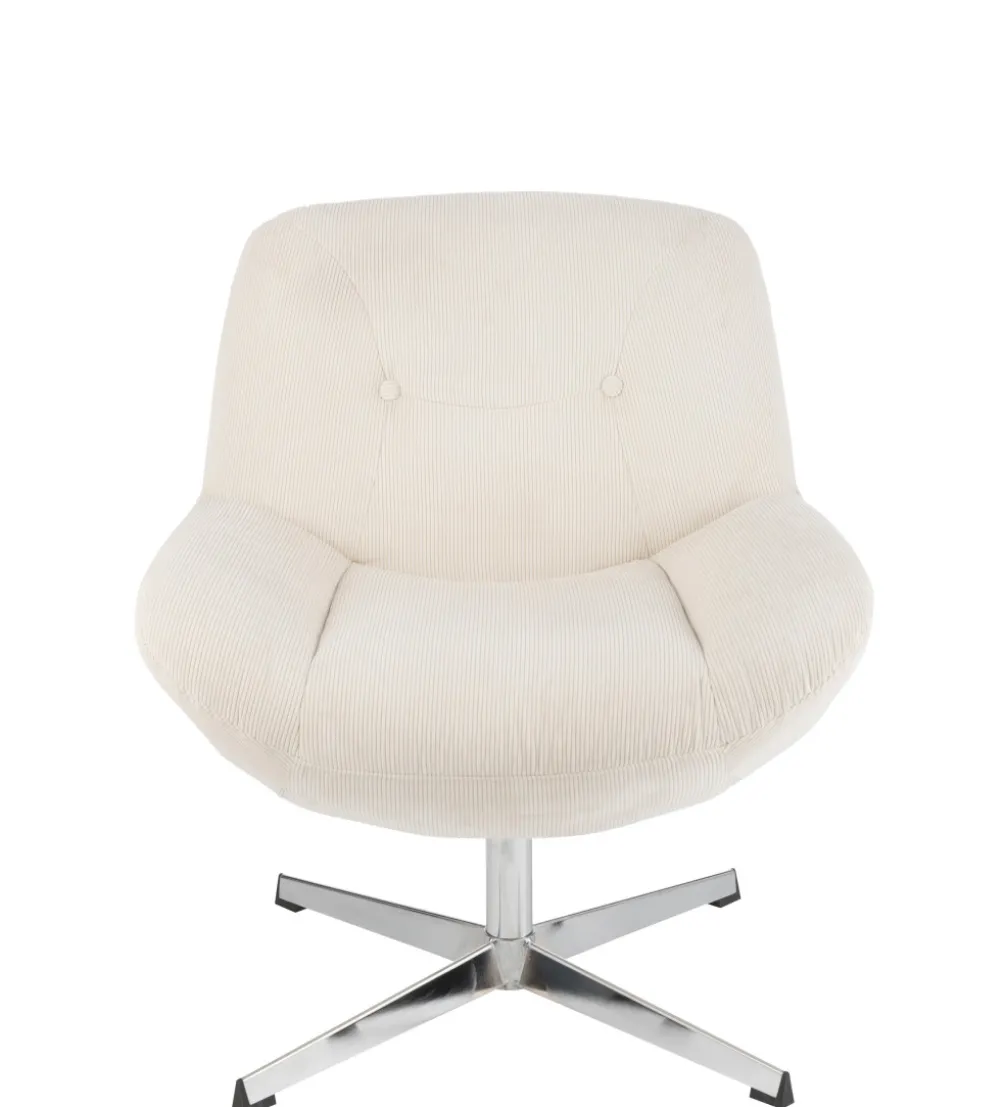 Fotel LOUNGERI 79 cm kremowe