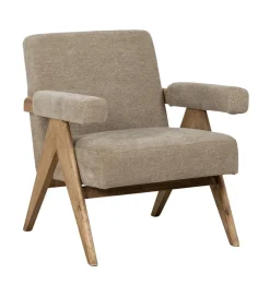 Fotel NAMGAN 85 cm beżowy naturalny