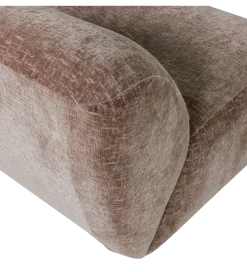 Fotel NOMU velvet jasno brązowy