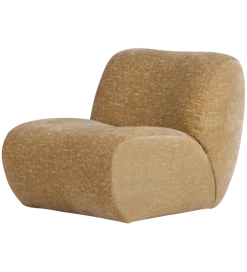 Fotel NOMU velvet żółty