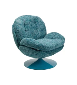 Fotel obrotowy COSY 86 cm niebieski