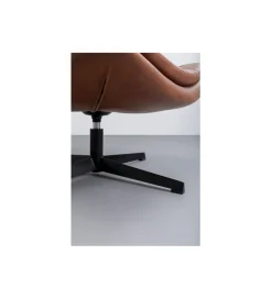 Fotel obrotowy LIDO 87 cm brązowy
